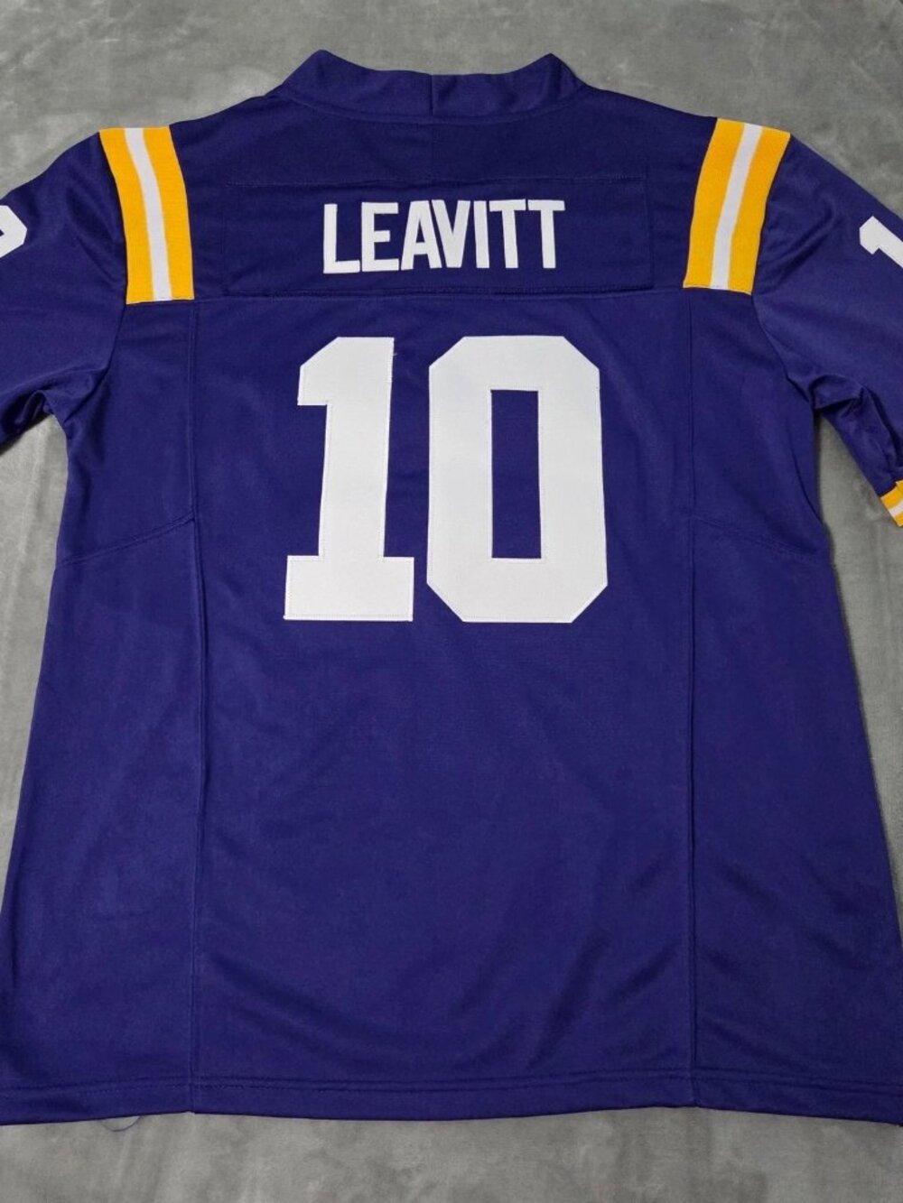 Sam Leavitt Purple Stitched Jersey Vapor